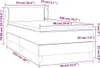 vidaXL Boxspringbett mit Matratze Dunkelgrau 90x200 cm Samt Produktbild-Vorschau 6