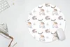 MuchoWow® Mauspad Mousepad Winter - Weiß - Tiere - Muster Produktbild-Vorschau 5