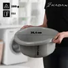 KADAX miska Plastikowa 11L Okrągła miednica Szara Podgląd zdjęcia produktu 3