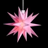 Stern 18 Zacken rosa 12 cm Batteriefach innen/außen Produktbild-Vorschau 2