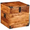 vidaXL Truhe Würfelform Raues Mangoholz Produktbild-Vorschau 3