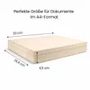 Holzkiste mit aufklappbarem Deckel | innen Größe A4 | Produktbild-Vorschau 2