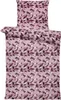 Biber Bettwäsche 135x200 cm Blumen geblümt rosa rot Winter Produktbild-Vorschau 1