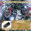 COSTWAY albero di Natale artificiale 180 cm con pigne e Anteprima dell’immagine prodotto 4