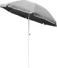 A gray umbrella with a white trim and a white pole, set against a white background. Podgląd zdjęcia produktu