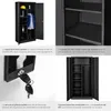 Vestiaire métallique comprenant 6 casiers et 1 penderie Voir les images du produit 4