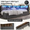 MODFU Schlafsofa ohne Matratze 90×200 Jugendbett mit Produktbild-Vorschau 5
