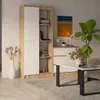Akord Scaffale In Rovere Sonoma Bianco 80X35X180 Cm Anteprima dell’immagine prodotto 7
