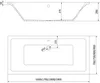 Mexen Cube Rechteckbadewanne 180 x 80 cm mit Verkleidung Produktbild-Vorschau 4