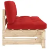 Outdoor-Mittelsofa Paletten Imprägniertes Kiefernholz Produktbild-Vorschau 4