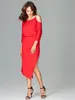 Lenitif Midikleid für Frauen Belalon K479 rot XL Produktbild-Vorschau 7