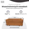 IvoQ Drewniana donica – 80 x 40 x 32 cm – drewno – do Podgląd zdjęcia produktu 2
