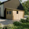 Abri de jardin en bois (avec paroi latérale) - débarras Voir les images du produit 7