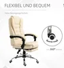 Fotel biurowy HOMCOM 921-083V01CW, fotel gabinetowy, z Podgląd zdjęcia produktu 4