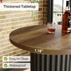 Tribesigns Okrúhly barový stôl, výška 100 cm, drevený Náhľad obrázku produktu 8