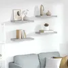 vidaXL Závěsné police 4 ks. Betonově šedé 50x23x3,8 cm MDF Náhled obrázku produktu 2