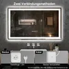 Miroir de salle de bain Puluomis 100x60 anti-buée avec Voir les images du produit 5