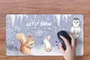 MuchoWow® Mauspad Mousepad Winter - Schnee - Tiere 60x30 cm Produktbild-Vorschau 3