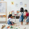 Een verstelbaar bureau voor kinderen met een whiteboard Productafbeelding-voorbeeld 2