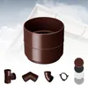 RAINWAY S Regenrinnen System (Rohrmuffe braun) - PVC-U Produktbild-Vorschau 1