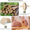 ERKOON hračka pro křečky přírodní dřevo 12 kusů pro morčata Náhled obrázku produktu 3