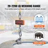 SucceBuy Digitálna žeriavová váha, kapacita 2200 lbs/1000 Náhľad obrázku produktu 2