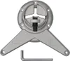 A silver-colored adjustable table leg and an Allen wrench are shown against a white background. Náhled obrázku produktu