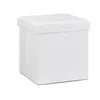 Pouf pieghevole in Pelle finta, colore: bianco Anteprima dell’immagine prodotto 9