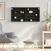 vidaXL Vitrína černá 100x8,5x50 cm materiál na bázi dřeva Náhled obrázku produktu 3