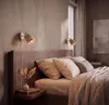 LUXOLAR Wandleuchte Beige Gold E27 mit Kabel, Stecker und Produktbild-Vorschau 3