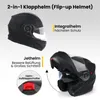 Klapphelm mit Doppelvisier, Hochwertiger Motorradhelm Produktbild-Vorschau 3