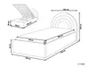 BELIANI Łóżko z pojemnikiem różowe welurowe 90 x 200 cm Podgląd zdjęcia produktu 3