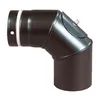 Pelletbogen 90° Ø80 mm mit Tür schwarz matt Produktbild-Vorschau 2