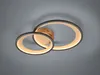 TRIO LED-Deckenl. GRANADA 29W LED 2650lm 3000K sw. Gold Produktbild-Vorschau 1