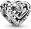 Pandora Moments Verschlungene Herzen Charm, Sterling Produktbild-Vorschau 1