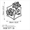 Wallity, Orchid - L, Dekoratives Wandaccessoire aus Metall, Produktbild-Vorschau 6