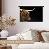 MuchoWow® Wandteppich Wandbehang Schottisches Hochlandrind Produktbild-Vorschau 2