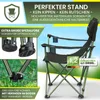 Dunlop Campingstuhl faltbar XXL - Luxus Camping Stuhl Produktbild-Vorschau 4