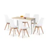 HJ_WeDoo Ensemble de salle à manger avec table en chêne et Voir les images du produit 1