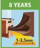 Gumové tesnenia okien a dverí "E", 9 x 4 mm x 100 m, biele Náhľad obrázku produktu 4
