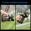 LED-Scheinwerfer, wiederaufladbare Taschenlampe, 90° Produktbild-Vorschau 7