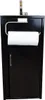 A black mobile sink with a paper towel holder and a faucet. Produktbild-Vorschau