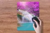 MuchoWow® Mauspad Mousepad Wasserfall - Bäume - Regenbogen Produktbild-Vorschau 3