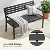 WOLTU Gartenbank für 2-3 Sitzer, 115cm Metall bis 280 kg Produktbild-Vorschau 8