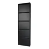 schuhschrank Billy-5 50 x 15 x 169 Stahl Schwarz Produktbild-Vorschau 1