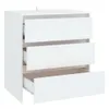 vidaXL Credenza bianca 70x41x75 cm Materiale a base di Anteprima dell’immagine prodotto 5