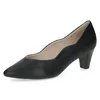 Caprice Damen Pumps Trichterabsatz Leder Wellenkante Produktbild-Vorschau 6
