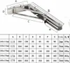 AIORBER Console pliante , 2 pièces, acier inoxydable, Voir les images du produit 6