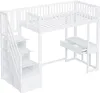 MODFU Lit mezzanine 90x200 avec table Voir les images du produit 7