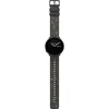 A smartwatch with a black face and a glittery strap is shown against a white background. Náhled obrázku produktu